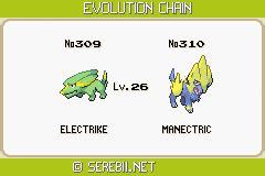 manectric serebii|manectric evolution line.